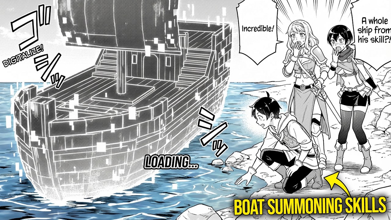 He is Reincarnated With The Skill To Summon Boats & Travels With His New Companions | Manga Recaps