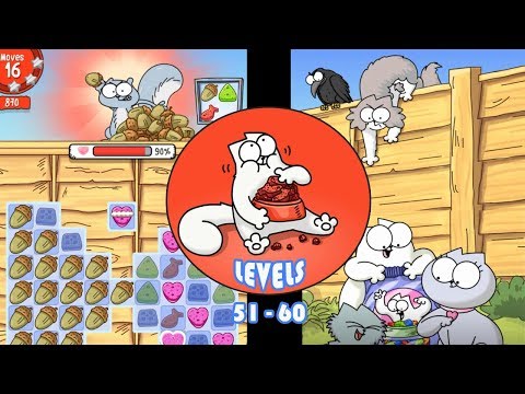 Pabaro kaķus! Crunch Time | Līmeņi 51-60 + 3 atslēgas | Boss Vāvere