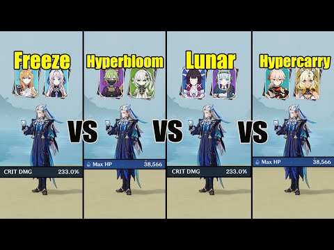 BEST Neuvillette Team?? - Hypercarry or Hyperbloom or Lunar or Freeze // Genshin impact