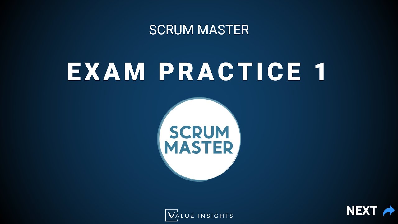 Scrum Master Mock Exam Flash Cards Video 1