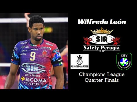 Wilfredo León - Champions League Quarterfinal 2021 - Sir Safety Perugia vs Modena - All Points