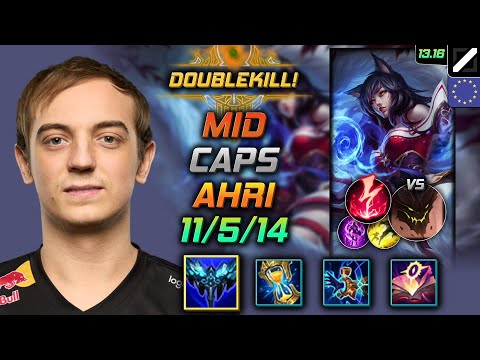 Ahri Mid Build Caps Everfrost Electrocute - LOL EUW Challenger Patch 13.16
