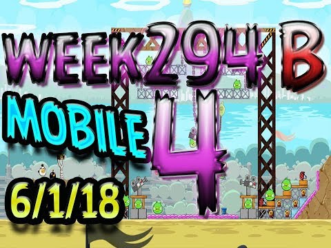 Angry Birds Friends Tournament Level 4 Week 294-B  MOBILE Highscore POWER-UP walkthrough