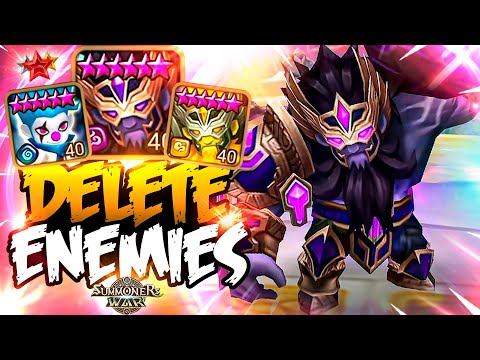 He DELETES Enemies with DOUBLE GIANT WARRIOR - Summoners War