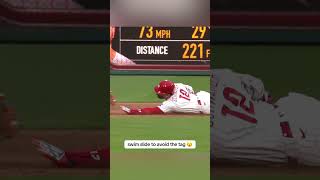 Kyle Schwarber with the slick swim! ????‍♂️