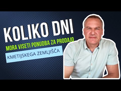 Ponudba za prodajo kmetijskega zemljišča