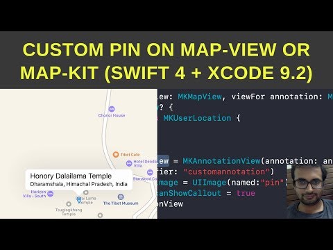 Add custom pin on map-view or Map-kit (Swift 4 + Xcode 9.2)