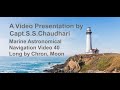 Marine Astronomical Navigation Video 40 Long By Chron Moon