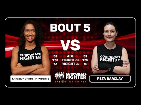 Corporate Fighter 39 - Kayleigh Garbett Roberts v Peta Barclay