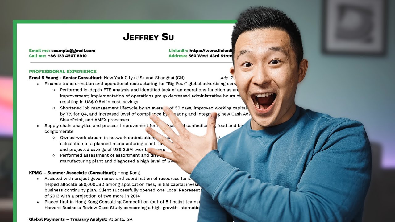 What should I put on my resume as an employer?