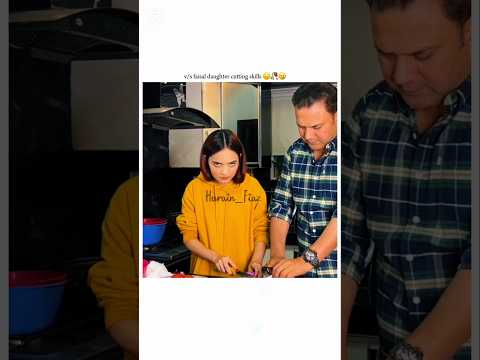 Father v/s daughter cutting skills 🥲🥀#sistrology