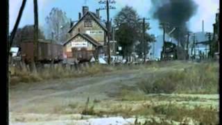preview picture of video 'Steam Locomotive Ty45 379 & Ol49 69 Crossing at Kargowa station1990'