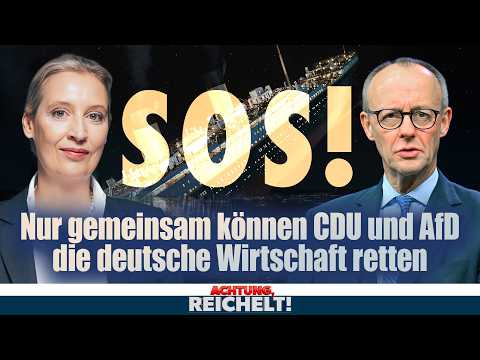 SOS! AfD und CDU können die deutsche Wirtschaft nur gemeinsam retten | Achtung, Reichelt!, 06.11.25