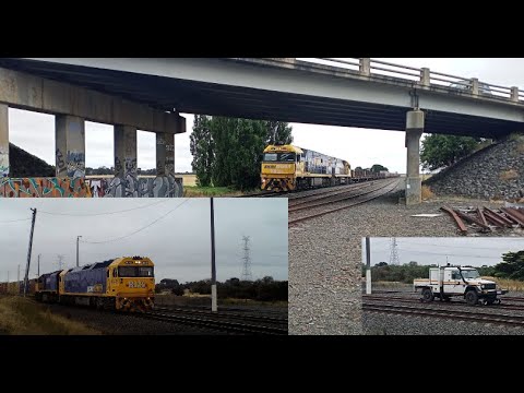 trainspotting at Gheringhap loop with Marks trains 2021