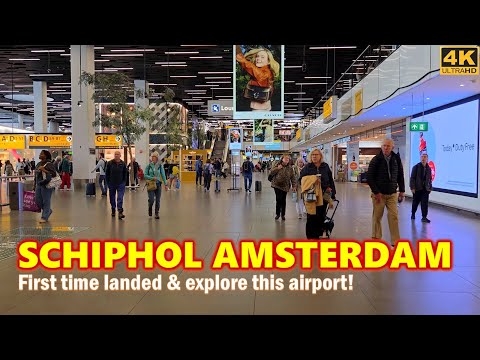 [Full] Explore The Amsterdam Schiphol Airport 4K❗first experience transit in Amsterdam - Netherlands