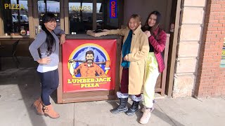Lumberjack Pizza American Restaurant in Flagstaff, Arizona | Food Trip | Going Snow Tubing(Valentus)