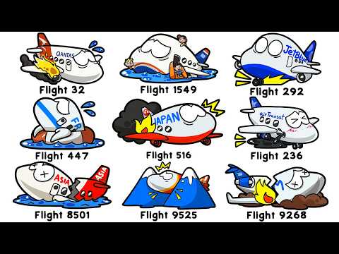 4 Worst & 5 Lucky AIRBUS Accidents In Aviation History