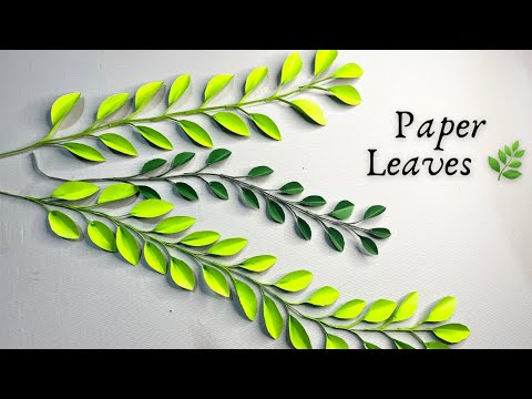 Easy Paper Leaf vine  DIY | How to Make Realistic Paper Leaves at Home🌿#craft #papercraft #diy