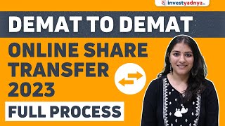 Demat to Demat online shares transfer (with English subtitles)