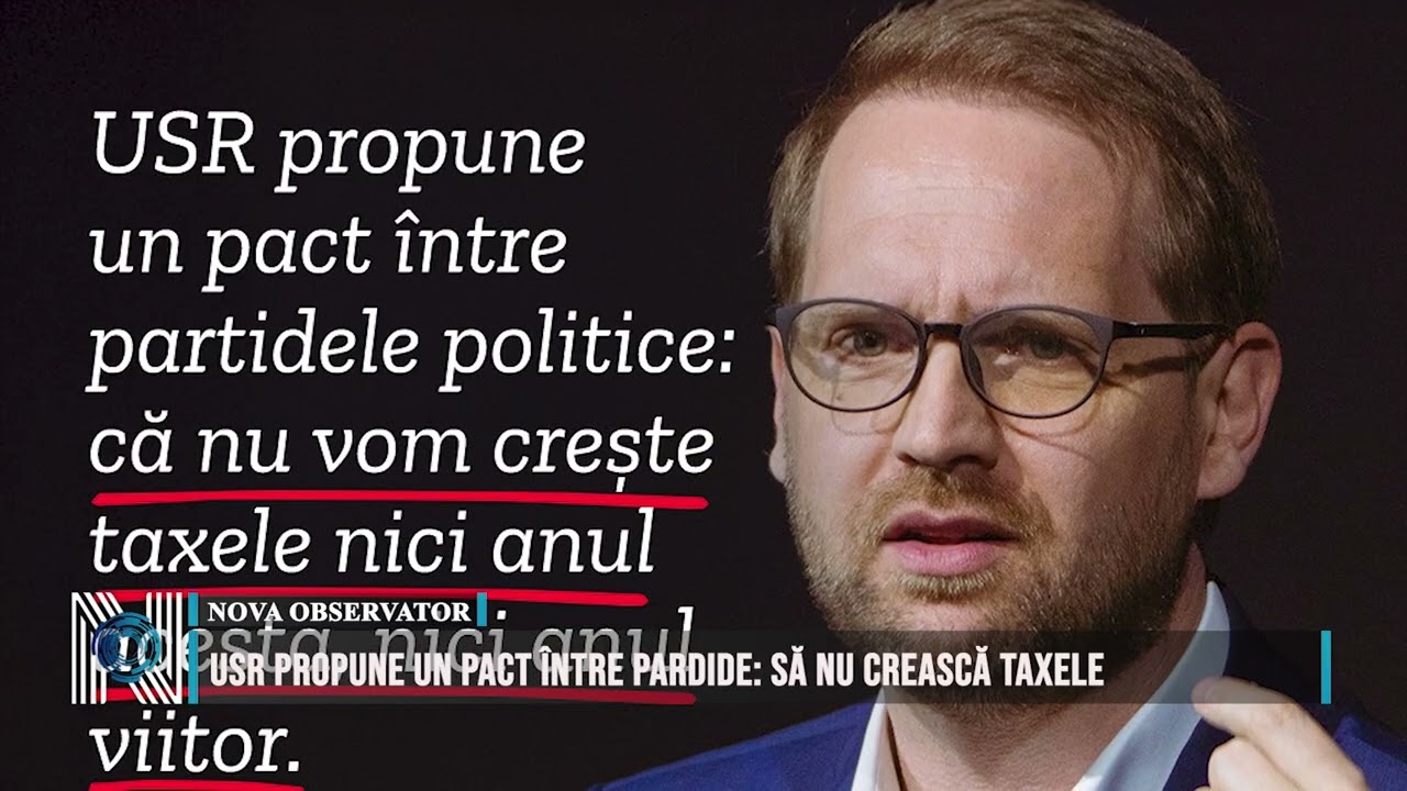 USR propune un pact între pardide: să nu crească taxele