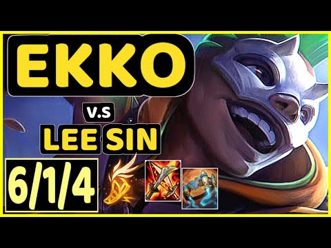 CARBON (EKKO) vs LEE SIN - 6/1/4 KDA JUNGLE GAMEPLAY - OC Ranked MASTER