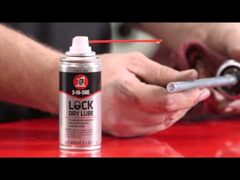 3-IN-ONE Lock Dry Lube Loosens and Lubricates Stuck Locks
