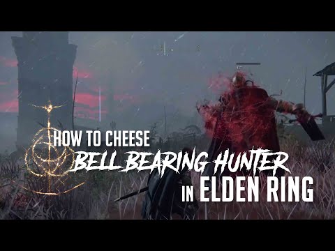 How to Cheese Bell Bearing Hunter at Isolated Merchant's Shack (Dragonbarrow) Elden Ring (Easy Kill)