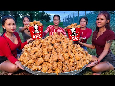 Amazing cooking chicken KFC recipe in my countryside