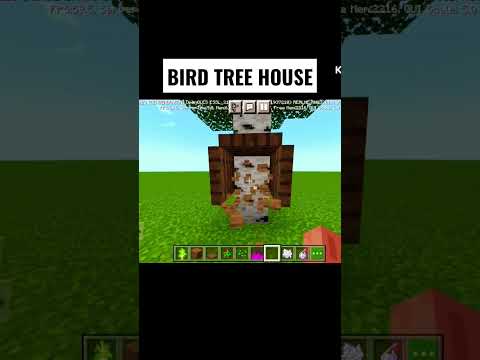 ENTITY ANKIT (OSG) - Minecraft Bird Tree House  #minecraft #shorts #viralshorts #viralhacks #treehouse
