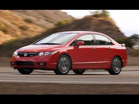 2009 Honda Civic Si Sedan Rallye Red POV test drive