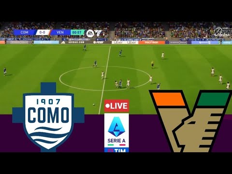 [Live] Como Vs Venezia Serie A 24/25 Full Match - Video Game Simulation