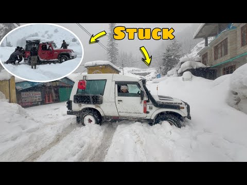 Thar vs Gypsy in Snow | Both stuck badly in Snow | Manali update