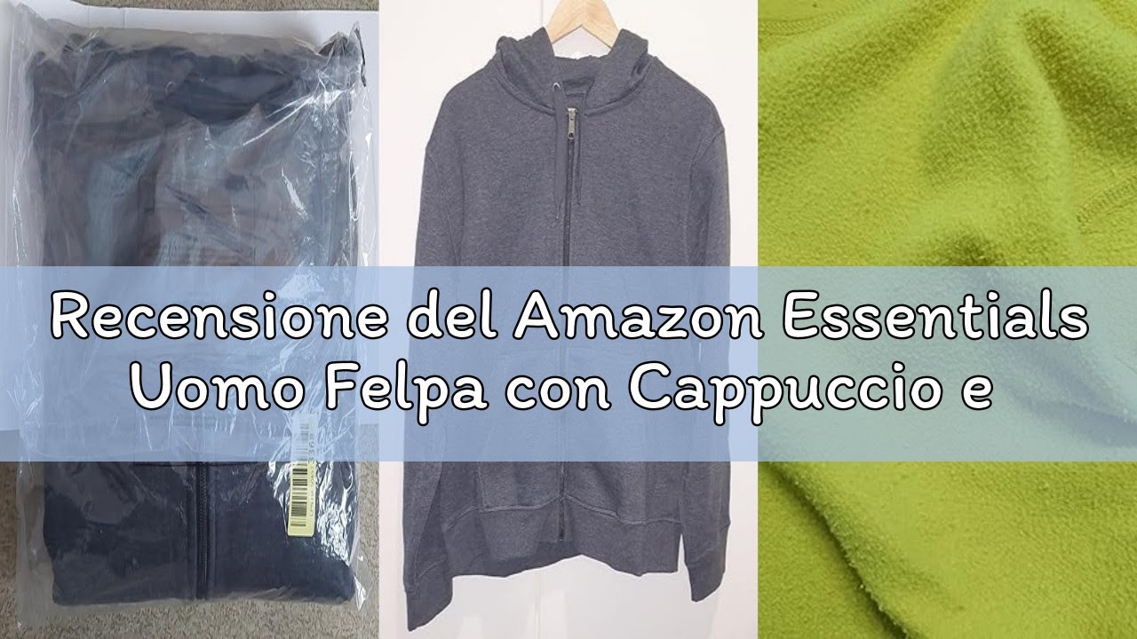 Recensione del Amazon Essentials Uomo Felpa con Cappuccio e Cerniera Integrale in Pile (Disponibile