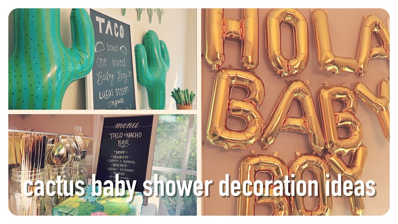 cactus sprinkle | baby boy shower decoration ideas