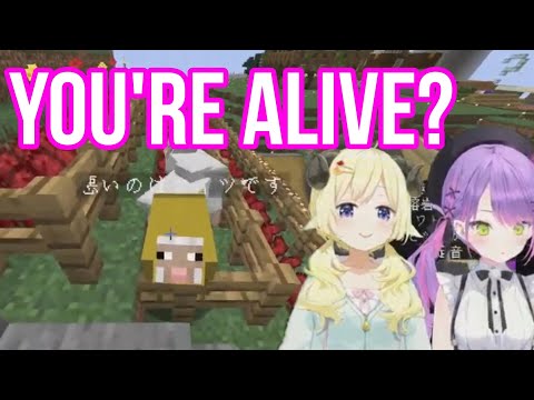 Towa And Watame Found Their Missing Pet Kept Alive By Kaela | Minecraft [Hololive/Eng Sub]