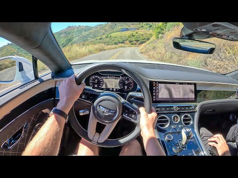 2023 Bentley Continental GT Speed - POV Canyon Blast (Binaural Audio)