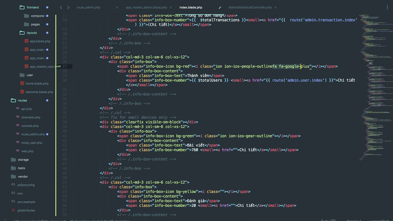 [Seri] - Website đồng hồ - Thống kê, đếm một số giá trị - P2