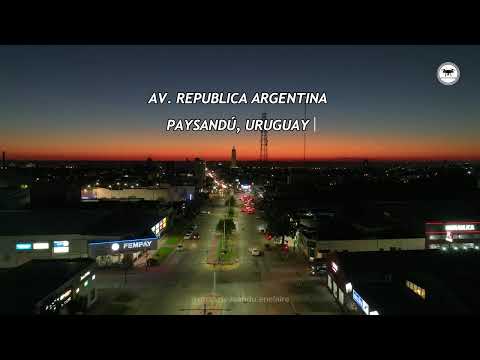 Atardecer por Av  Republica Argentina   Paysandú