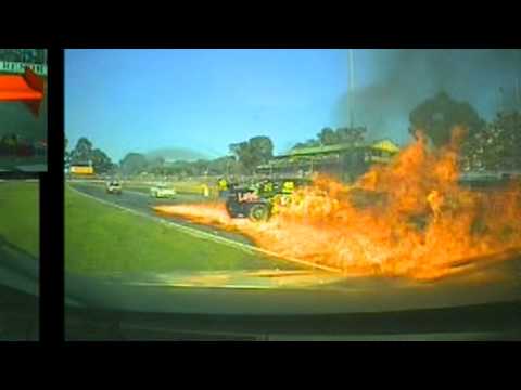 TEGA  footage of Karl Reindler / Steve Owen crash at Barbagallo 2011