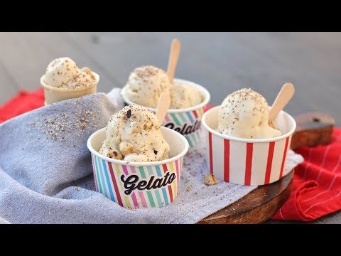 Homemade Hazelnut Ice Cream