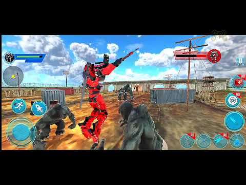 Realistic Robot Car & Drone Transform Missions in Grand City