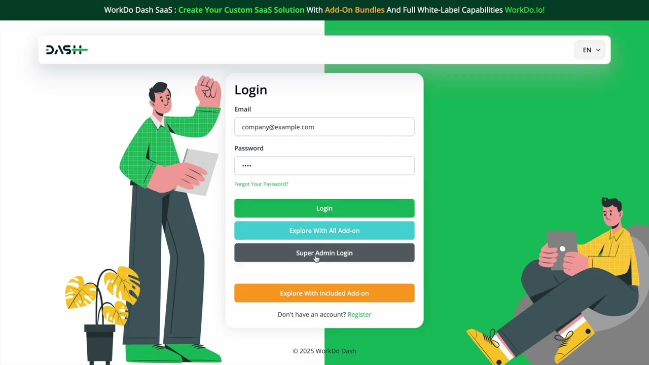 WorkDo Dash SaaS php script download | #WorkDo Dash SaaS - Open Source ERP with Multi-Workspace
