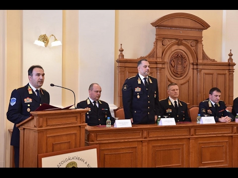 Dr.  Bognár Balázs ezredes, Vas megyei katasztrófavédelmi igazgató beiktatási beszéde