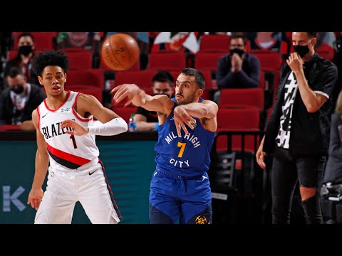 Facundo Campazzo hits four three-pointers in Nuggets win over Trail Blazers (04/21/2021)