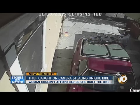Thief caught on camera stealing unique bike