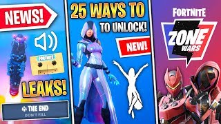 Unlock GLOW SKIN 25 Ways, The "End" Event Secrets & Leaks, Zone Wars, Leaving Beta! (Fortnite News)