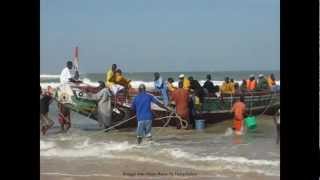 preview picture of video '2009 Sénégal   La Grande-Côte, De Saint-Louis à Dakar, C, Les Immenses Pirogues, Kayar, M'Boro'