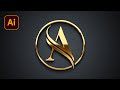 Professional Logo Design Letter A Logo Design Illustrator Adobe Illustrator Logo Design Tutorial