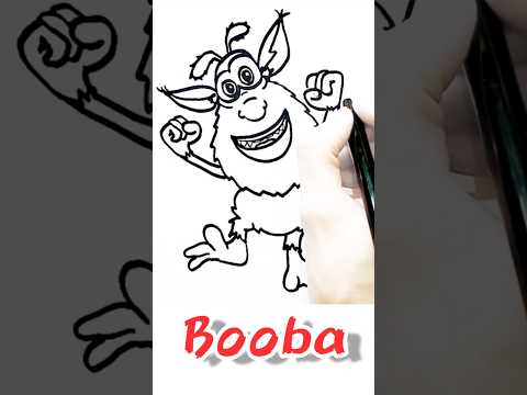 How to draw Booba #boobacartoon #booba #drawing #howtodraw