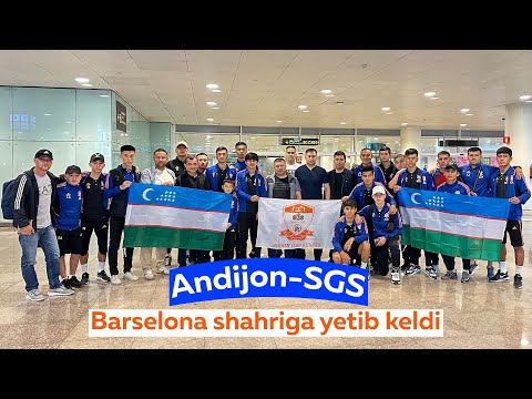"Andijon-SGS” PFK delegatsiyasi Barselona shahriga yetib keldi